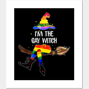 I'm The Gay Witch LGBT Pride Halloween Costume Posters and Art